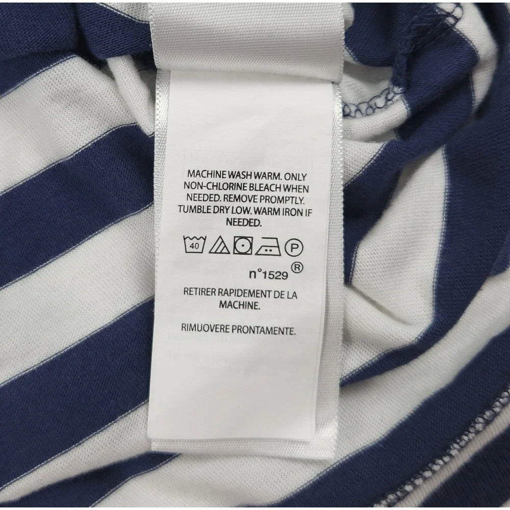 NWT Polo Ralph Lauren Striped Polo Shirt XL Blue Classic Fit Pocket Tee